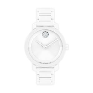 Ladies+Bold+Evolution+White+Ceramic+Watch+White+Dial