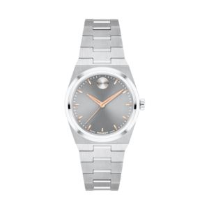Ladies+Bold+Quest+Mini+SilverTone+Stainless+Steel+Watch+Gray+Dial