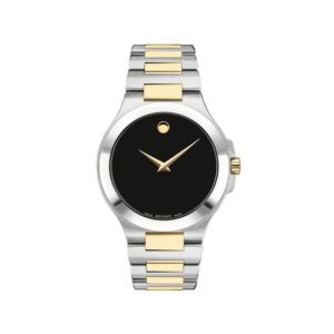 Mens+Corporate+Exclusive+Two-Tone+Stainless+Steel+Watch+Black+Dial
