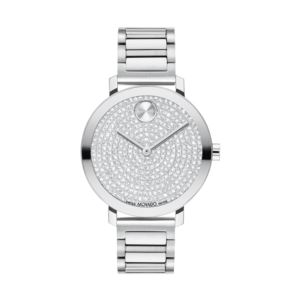 Ladies+Bold+Evolution+SilverTone+Stainless+Steel+Watch+Crystal+Dial