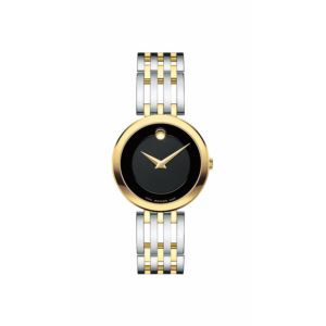 Ladies%27+Esperanza+Two-Tone+Stainless+Steel+Watch+Black+Dial