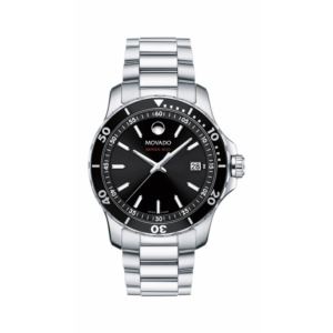 Mens+Series+800+Silver-Tone+Stainless+Steel+Watch+Black+Dial