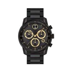 Mens+BOLD+Verso+Chronograph+Black+IP+Stainless+Steel+Watch+Black+Dial