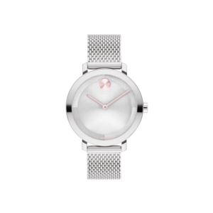 Ladies%27+Bold+Evolution+2.0+Silver-Tone+Stainless+Steel+Mesh+Watch+Silver+Dial
