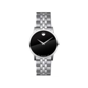 Men%27s+Museum+Classic+Silver-Tone+Stainless+Steel+Watch+Black+Dial