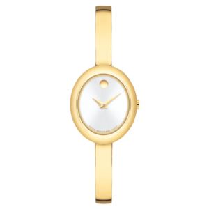 Ladies+Museum+Bangle+GoldTone+Stainless+Steel+Watch+Gold+Dial