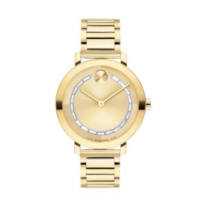 Ladies+BOLD+Evolution+GoldTone+Crystal+Stainless+Steel+Watch+Gold+Dial