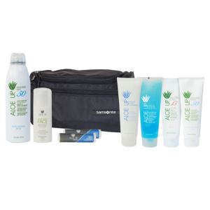 Aloe+Up+Samsonite+Travel+Case+with+White+Collection+Sunscreen