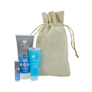 Aloe+Up+Linen+Drawstring+Bag+with+Sport+Sunscreen