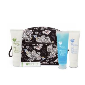 Aloe+Up+Vera+Bradley+Mini+Cosmetic+Bag+with+White+Collection+Sunscreen