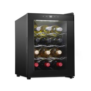 Schmecke+Bottle+Thermoelectric+Wine+Cooler+Quiet+Freestanding+Wine+Fridge+Black