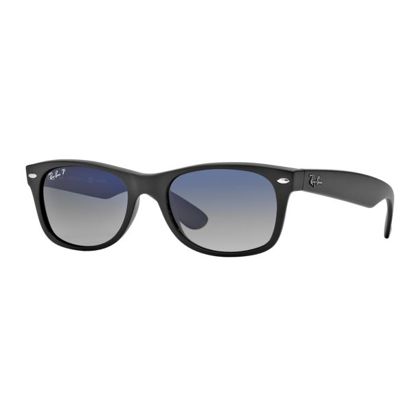 Polarized New Wayfarer Sunglasses Matte Black Blue