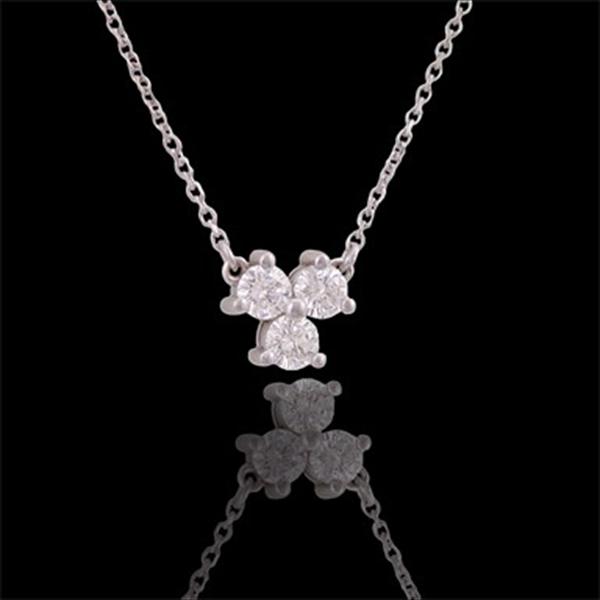 Diamond Necklace 1/3 ct tw Princess-cut 14K White Gold | Jared