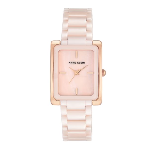 Anne klein pink ceramic watch hotsell
