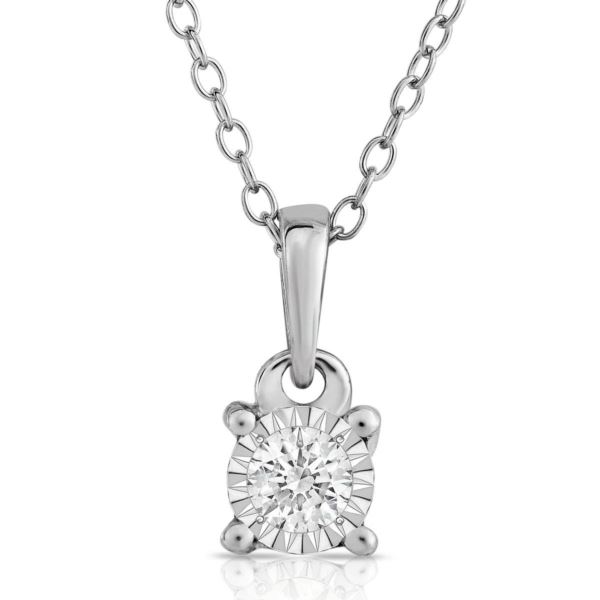Diamond Solitaire Necklace .15ct